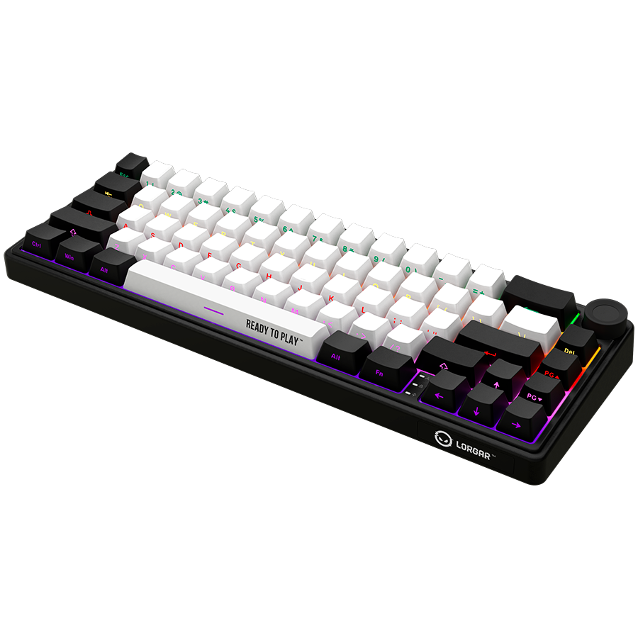 Lorgar Wireless Gaming Keyboard KBP70MW - Black