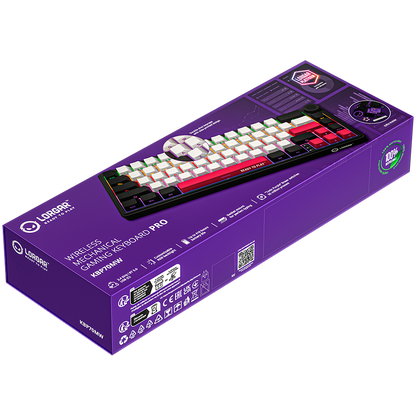 Lorgar Wireless Gaming Keyboard KBP70MW - Black