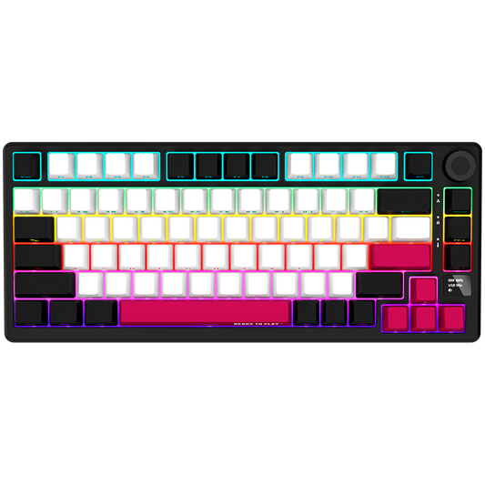 Lorgar Wireless Gaming Keyboard KBP7075W - Black/Red
