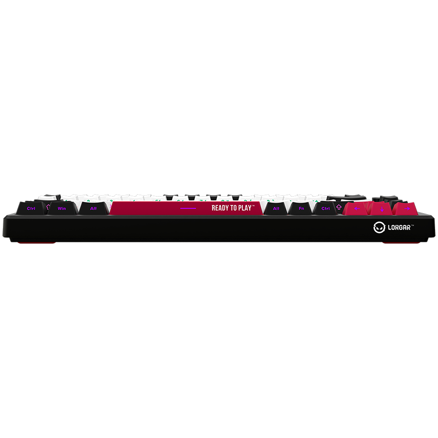 Lorgar Wireless Gaming Keyboard KBP7075W - Black/Red