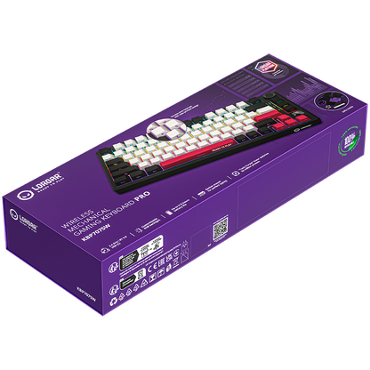 Lorgar Wireless Gaming Keyboard KBP7075W - Black/Red