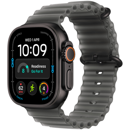 Apple Watch Ultra 4 GPS + Cellular 49mm - Black Titanium with Translucent Black Ocean Band