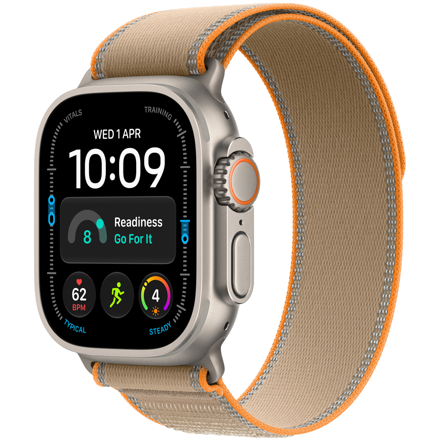 Apple Watch Ultra 4 GPS + Cellular 49mm – Natural Titanium with Sand Trail Loop M/L