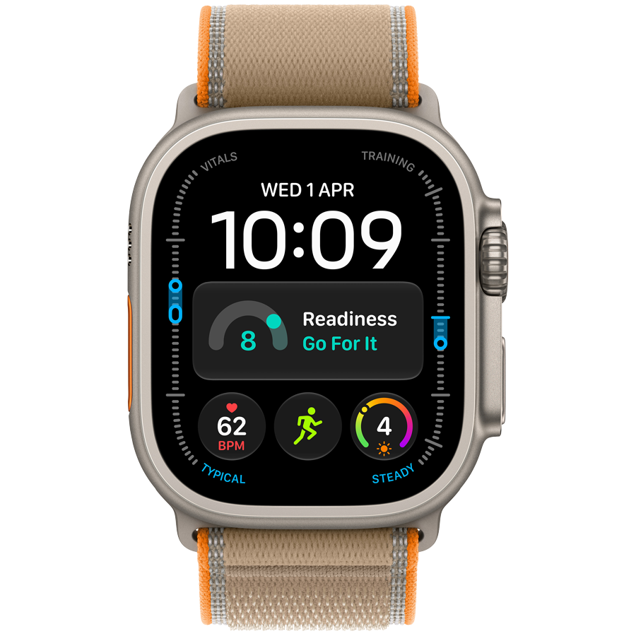 Apple Watch Ultra 4 GPS + Cellular 49mm – Natural Titanium with Sand Trail Loop S/M