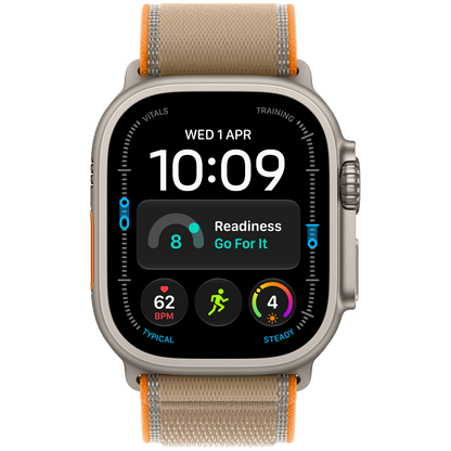 Apple Watch Ultra 4 GPS + Cellular 49mm – Natural Titanium with Sand Trail Loop M/L