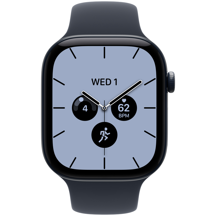 Apple Watch Series 12 GPS + Cellular 42mm – Night Blue Ceramic with Navy Blue Sport Band M/L