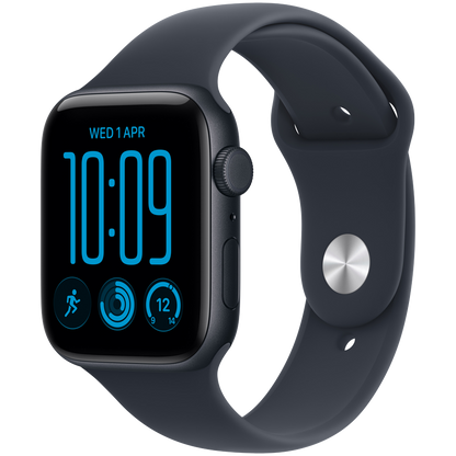 Apple Watch SE 3 GPS + Cellular 44mm - Midnight Aluminium with Navy Blue Sport Band S/M