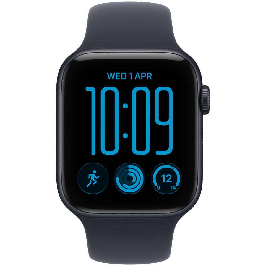 Apple Watch SE 3 GPS + Cellular 44mm - Midnight Aluminium with Navy Blue Sport Band S/M