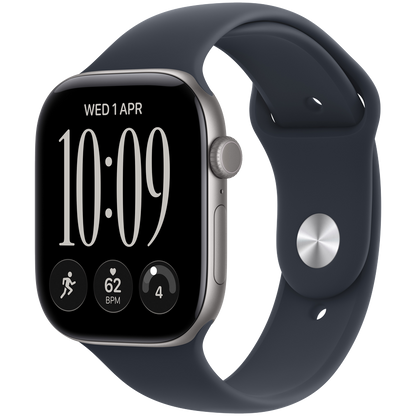 Apple Watch Series 12 GPS + Cellular 46mm - Space Gray Aluminium with Navy Blue Sport Band M/L