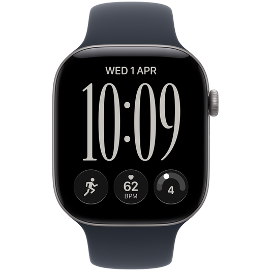 Apple Watch Series 12 GPS + Cellular 42mm - Space Gray Aluminium with Navy Blue Sport Band S/M