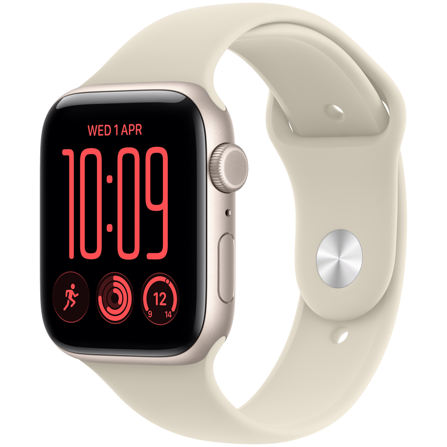 Apple Watch SE 3 GPS + Cellular 40mm - Starlight with Sand Sport Band M/L