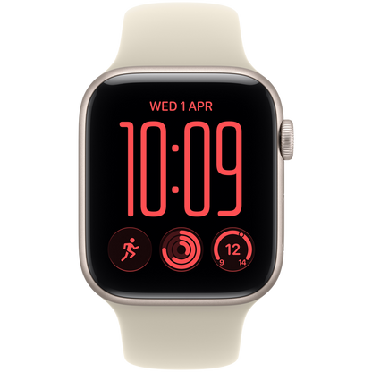 Apple Watch SE 3 GPS + Cellular 40mm - Starlight Aluminium with Sand Sport Band S/M