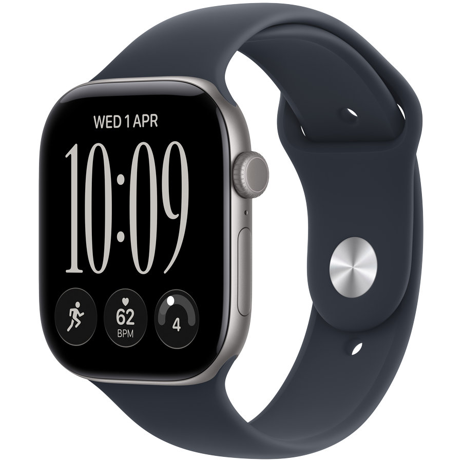 Apple Watch Series 12 GPS 42mm - Space Gray Aluminium with Navy Blue Sport Band S/M
