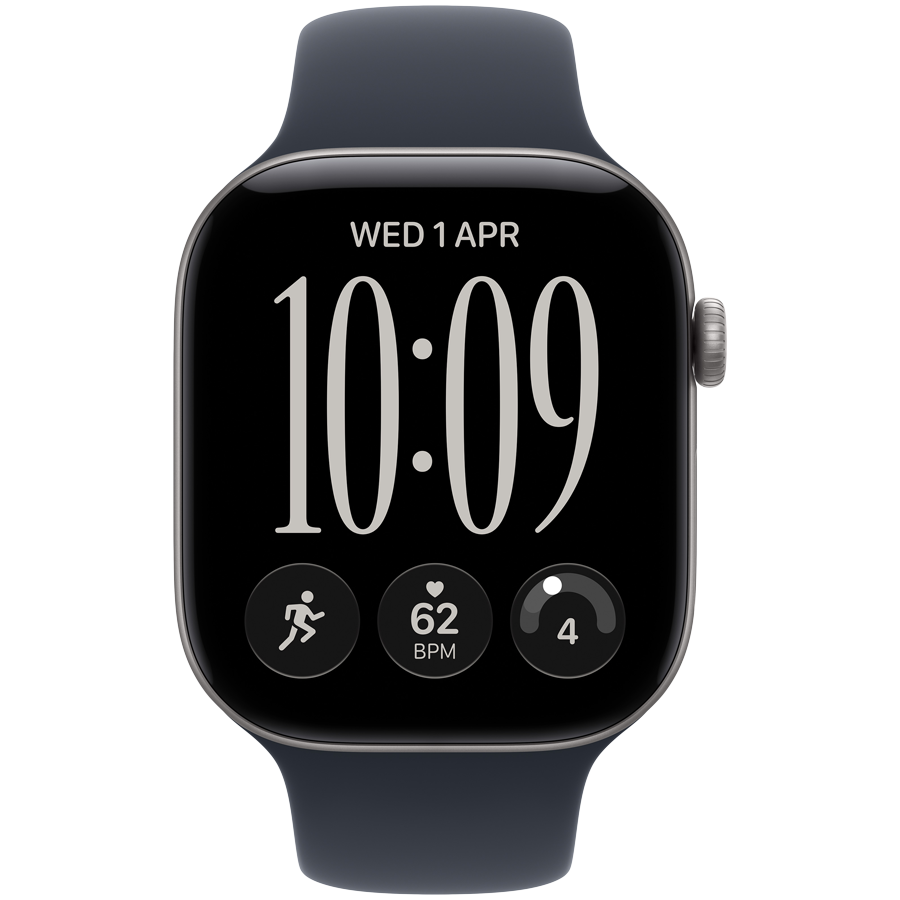 Apple Watch Series 12 GPS 42mm - Space Gray Aluminium with Navy Blue Sport Band S/M