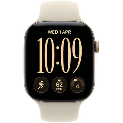 Apple Watch Series 12 GPS 42mm - Light Gold Aluminium with Sand Sport Band S/M