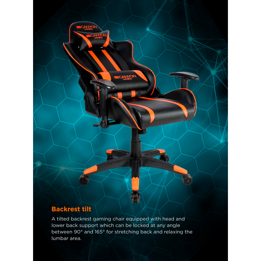 Canyon Fobos GC-3 Gaming Chair - Black Orange