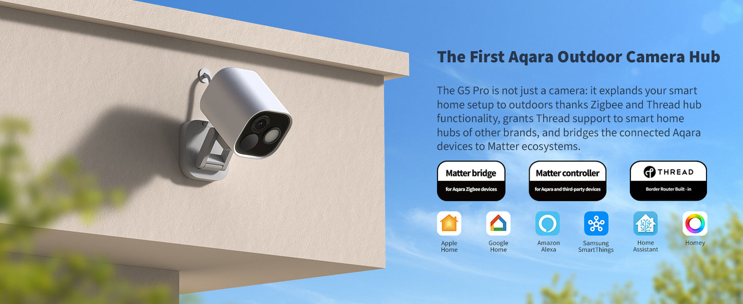 Aqara Camera Hub G5 Pro - White, Wireless - Aqara Hub Not Required