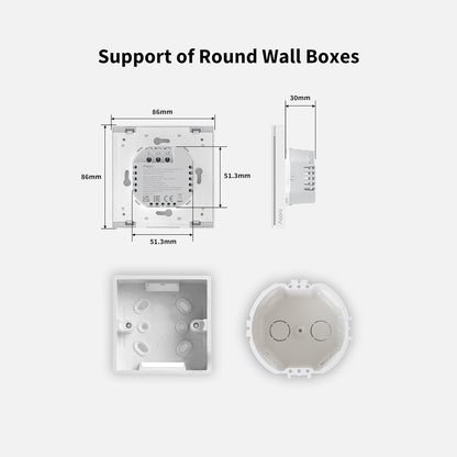 Aqara Smart Wall Switch H1 EU (No Neutral) - Aqara Hub Required