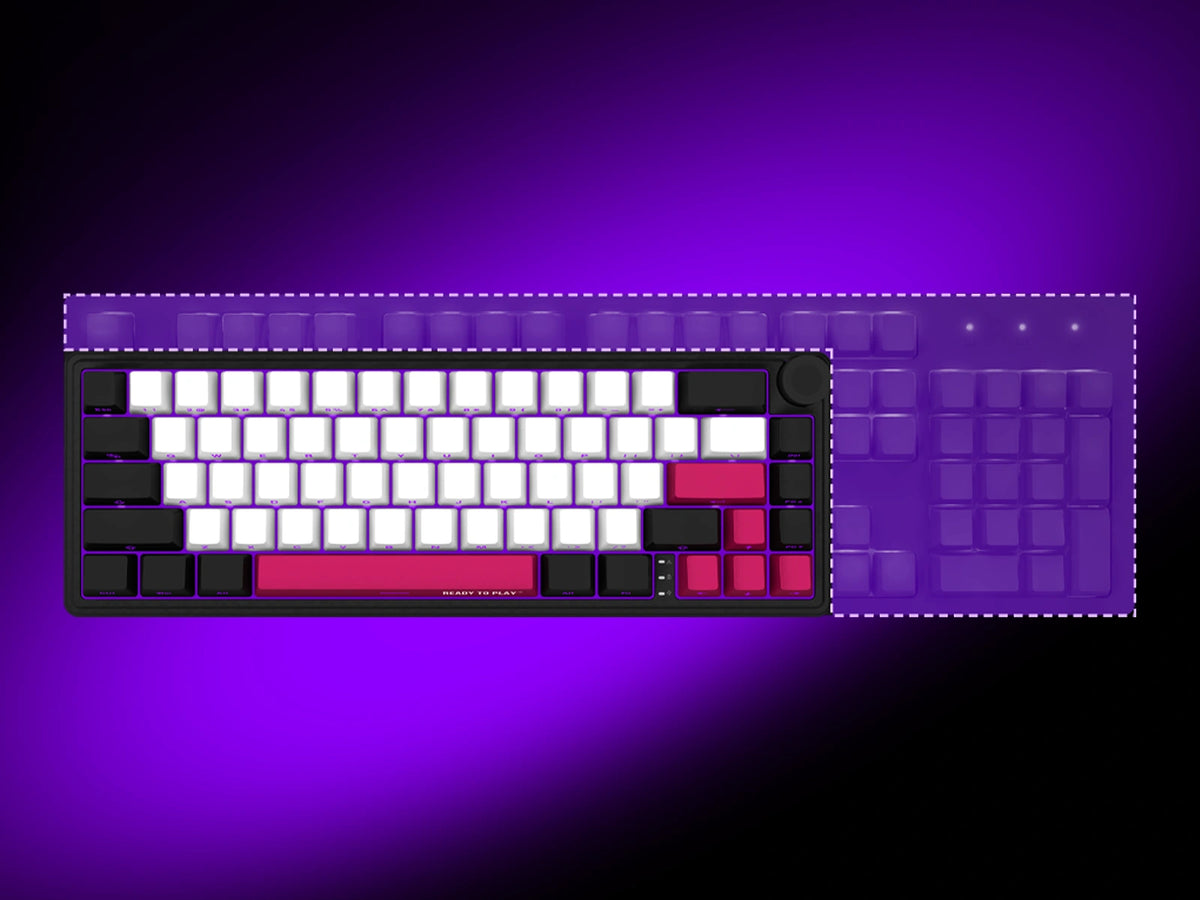 Lorgar Wireless Gaming Keyboard KBP70MW - Black