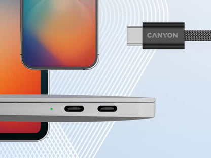 Canyon USB-C to USB-C 60W 1M - Black