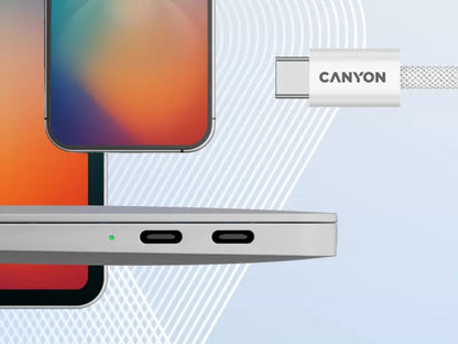 Canyon USB-C to USB-C 60W 1M - White