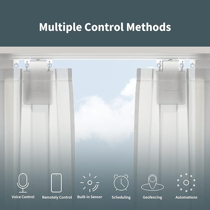 Aqara E1 Smart Curtain Driver - Rod Version - Aqara Hub Required