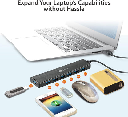J5create 7-Port Powered USB 3.0 Data Hub - JUH377