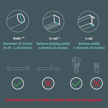 Aqara E1 Smart Curtain Driver - Rod Version - Aqara Hub Required