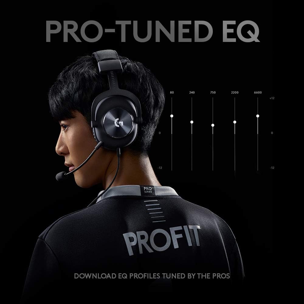 Logitech Pro X Wired Gaming Headset - Black