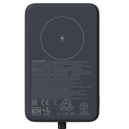 Xiaomi 33W Power Bank 10000mAh (Integrated Cable) - Grey