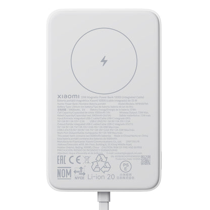 Xiaomi 33W Power Bank 10000mAh (Integrated Cable) - White
