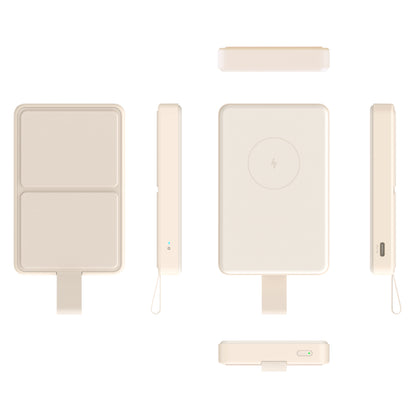 Xiaomi 15W Magnetic Power Bank 6000mAh - Tan