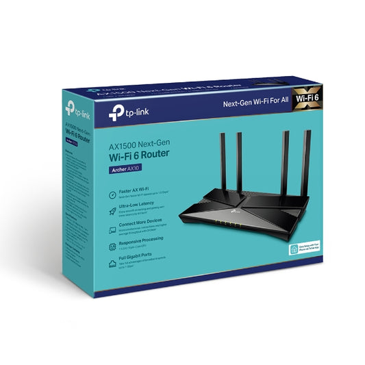 TP-Link AX1500 Wi-Fi 6 Router - Archer AX10