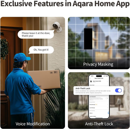 Aqara Security Camera G100 White - Aqara Hub Not Required