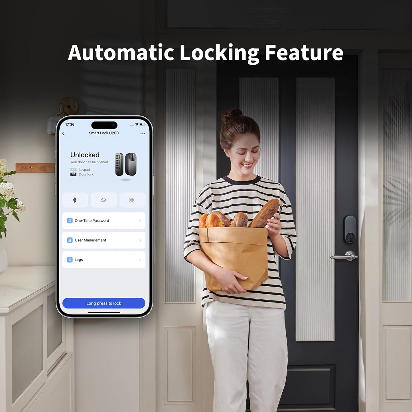 Aqara Smart Lock U200 - Black - Aqara Hub Required