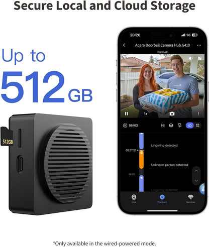Aqara Smart Doorbell Camera G410 - Aqara Hub Not Required