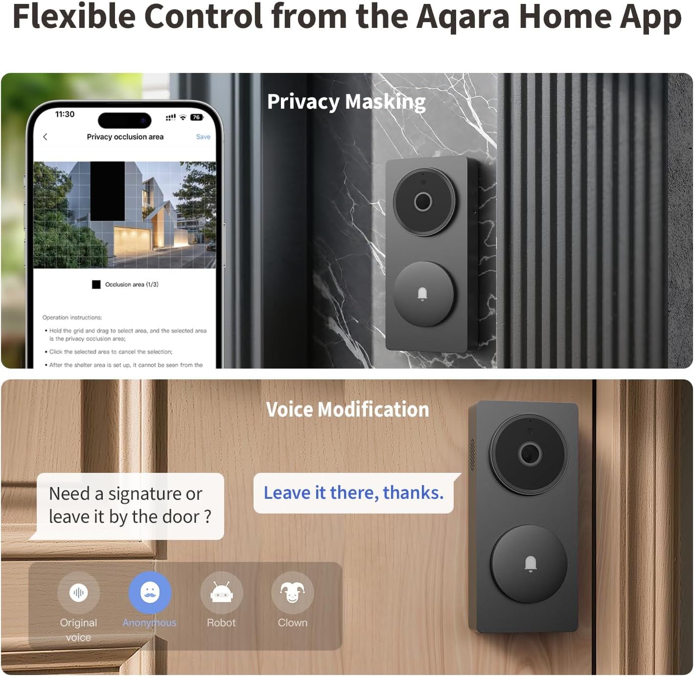 Aqara Smart Doorbell Camera G410 - Aqara Hub Not Required