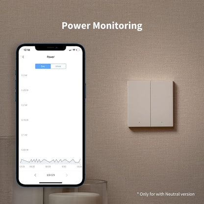 Aqara Smart Wall Switch H1 EU (with Neutral) - Aqara Hub Required