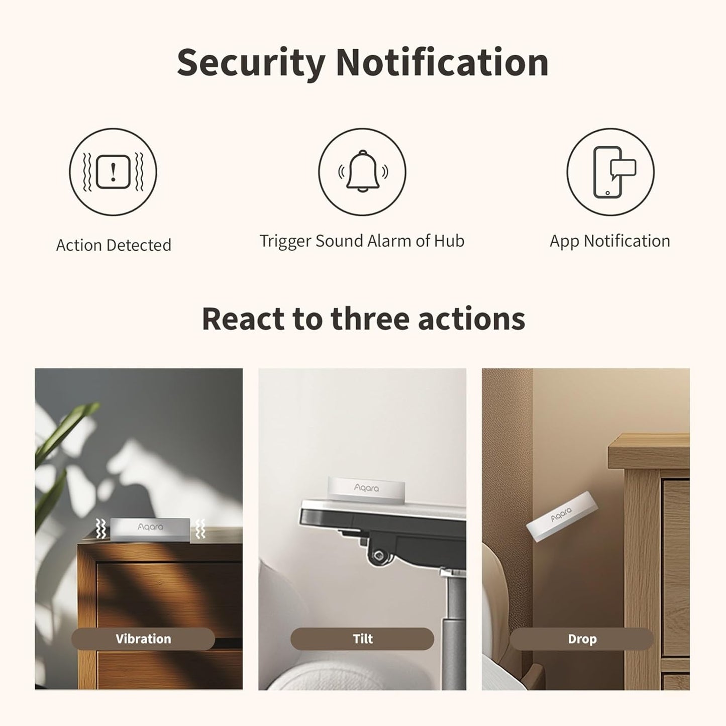 Aqara Vibration Sensor T1 - Aqara Hub Required