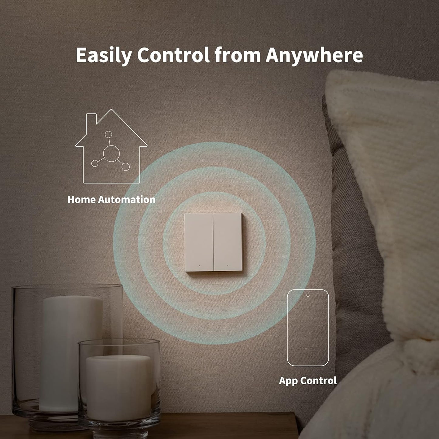 Aqara Smart Wall Switch H1 EU (with Neutral) - Aqara Hub Required
