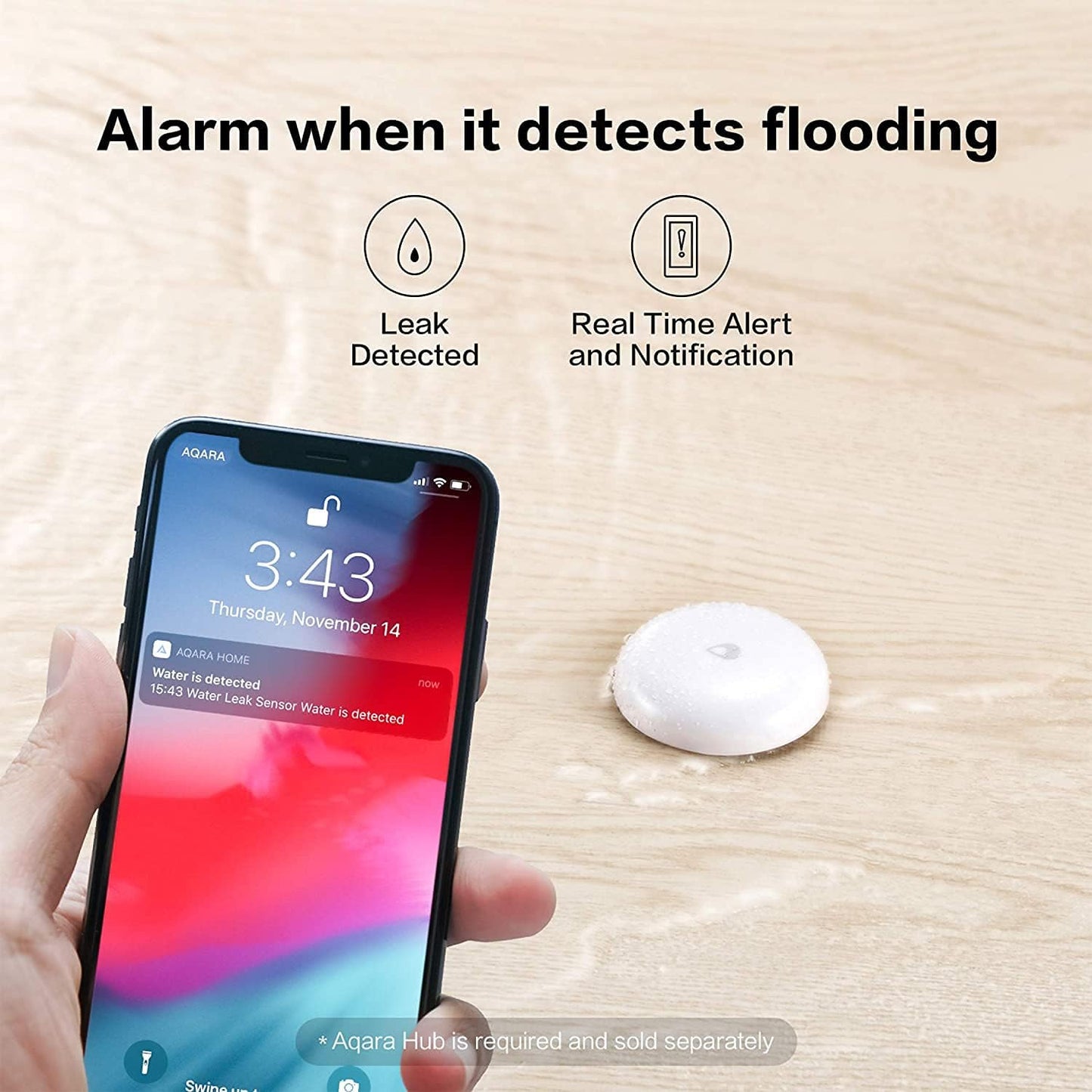 Aqara Water Leak Sensor - Aqara Hub Required