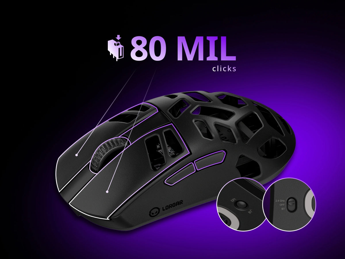 Lorgar Wireless Gaming Mouse Elite MSE90W