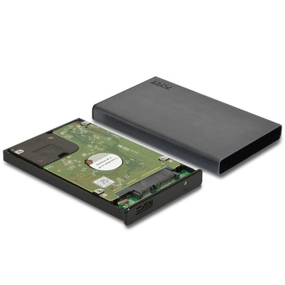 Port Connect 2.5″ USB-C External HDD Enclosure Black