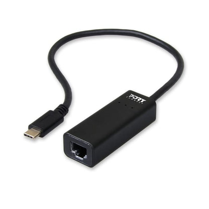 Port USB Type-C to RJ45 5Gbps 30cm Adapter – Black
