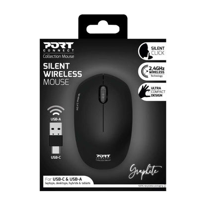 Port Connect MOUSE COLLECTION II WIRELESS Graphite