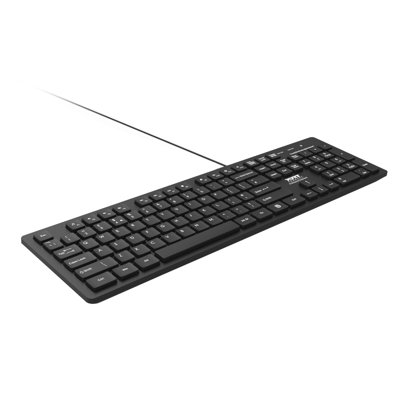 Port Connect Tough Office USB Keyboard – Black