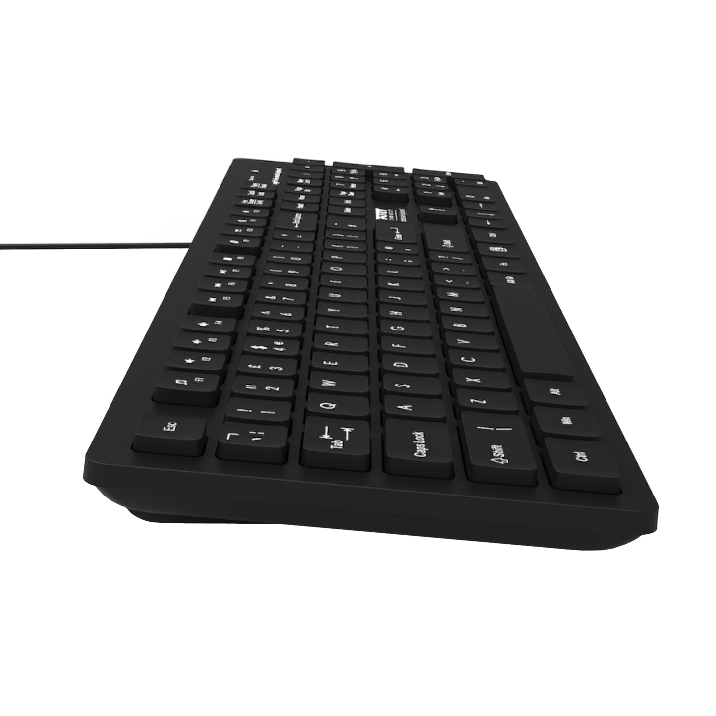 Port Connect Tough Office USB Keyboard – Black