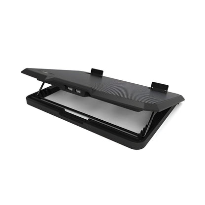 Port Ergonomic Notebook Cooler Pro, with Dual Fans & USB Ports