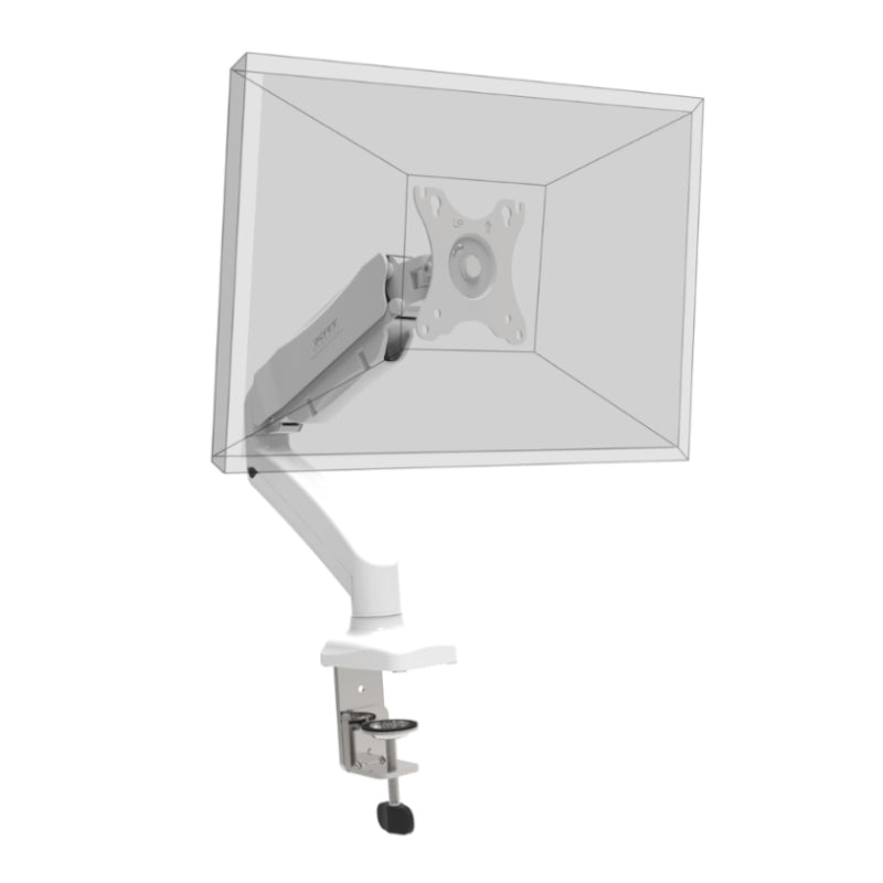PORT Monitor Arm VESA Single Screen – White