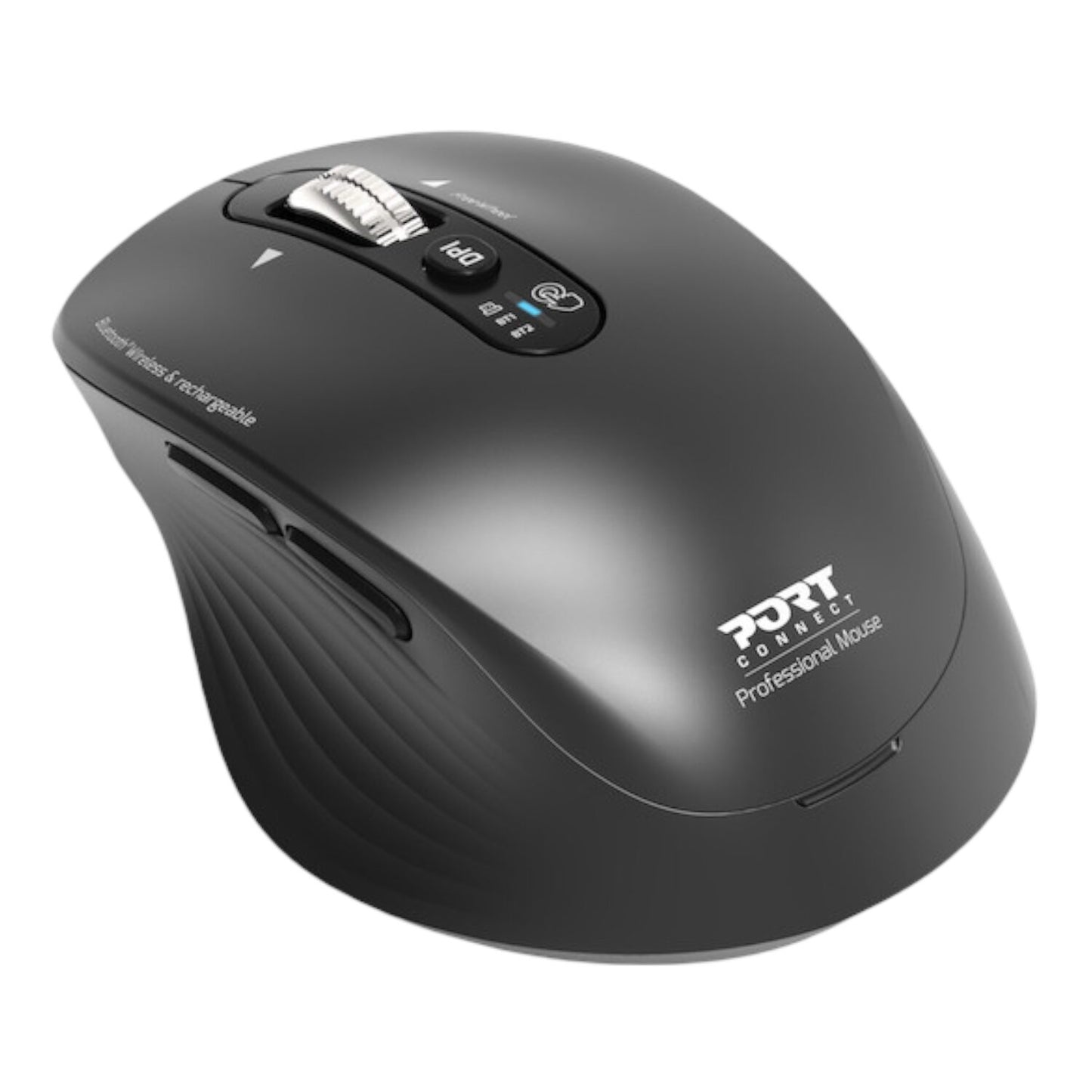 Port Connect Business 2.4GHz Rechargeable Bluetooth Wireless Mouse – Black